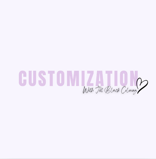 Customization with Jet Black Coloring